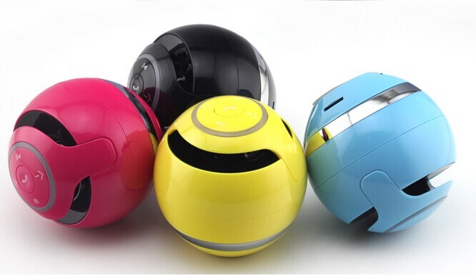 Mini Colorful Lights Music Ball Wireless Bluetooth Speaker with Handsfree Mic