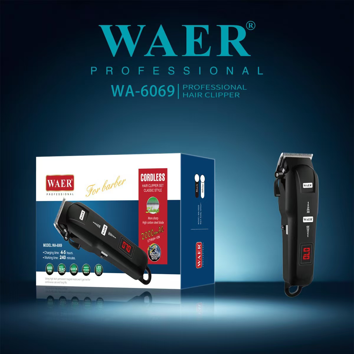 WA-6069 WAER Professional Clipper Hair